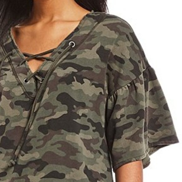 Sanctuary Mariska Camo Sweat Dress Crew Camo - Picture 3 of 4